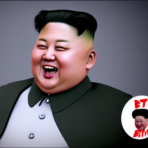 Prompt: screaming kim jong un as a member of bts band octane render