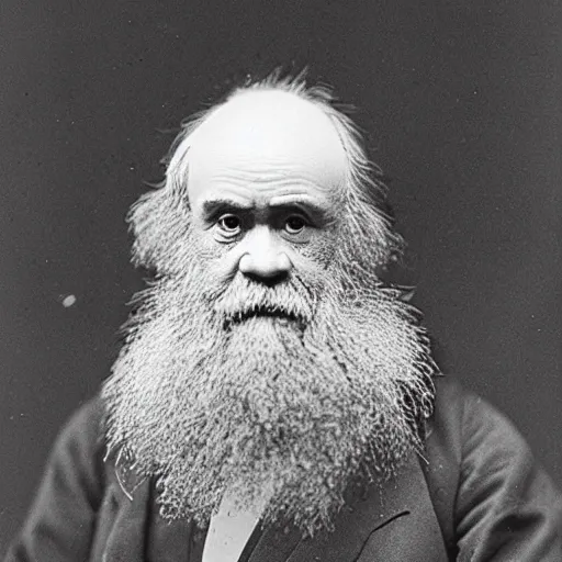 Prompt: charles robert darwin, japanese figure style