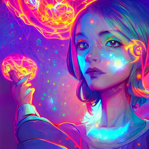 Image similar to skill magic deepdream radiating a glowing aura stuff loot legends stylized digital illustration video game icon artstation lois van baarle, ilya kuvshinov, rossdraws,