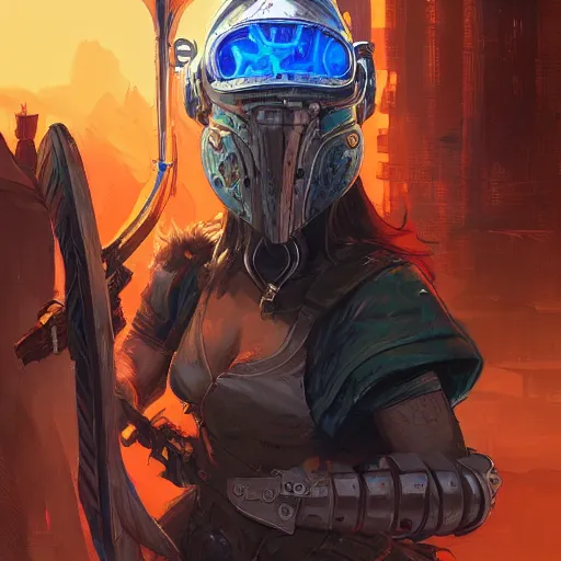 Image similar to cyberpunk viking helmet mask warrior goddess robot ninja fantasy, art gta 5 cover, official fanart behance hd artstation by jesper ejsing, by rhads, makoto shinkai and lois van baarle, ilya kuvshinov, ossdraws