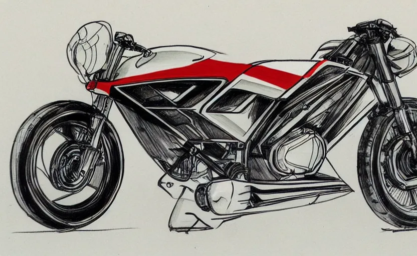 PUSHING MOTORCYCLE WITH THE FRONT WHEEL - SPEED DRAWING #RENATOGARCIA 