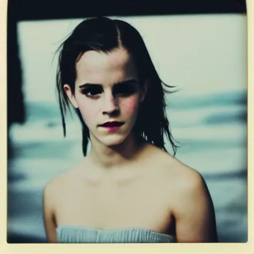 Prompt: Polaroid of Emma Watson by Terrence Malick