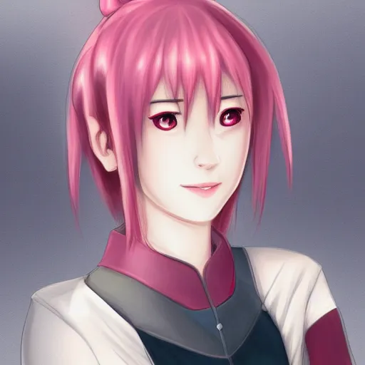 Image similar to Haruno Sakura by TUREwindwalker, YiQiang and ShuraKRGT, deviantart, gumroad, patreon, high quality, digital drawing