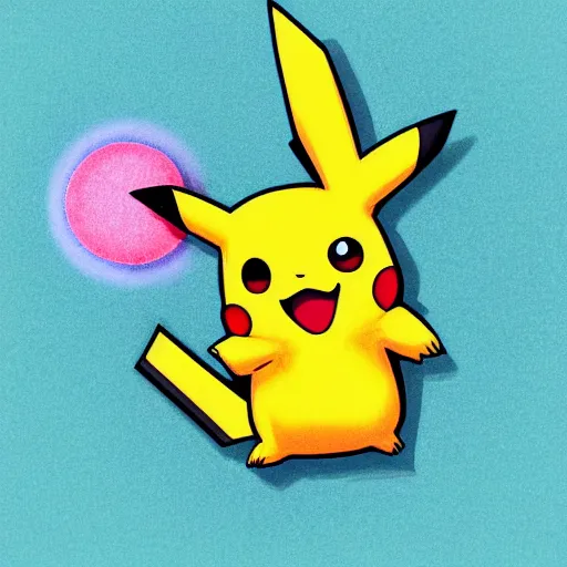 Prompt: detailed!!! very close detailed image of pikachu by studio colorido-n 9