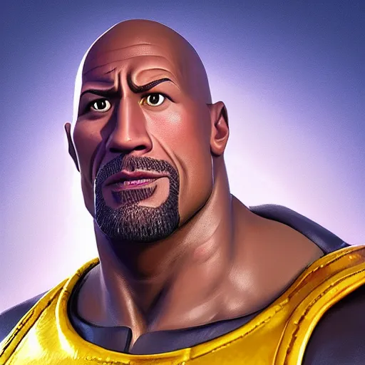 Dwayne Johnson portrait as a Fortnite character | Stable Diffusion ...