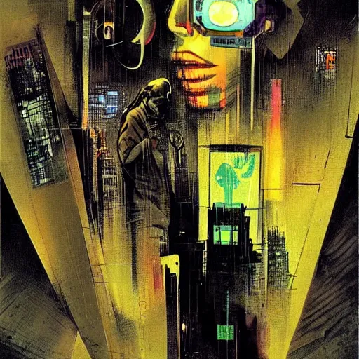 Image similar to cyberpunk by dave mckean