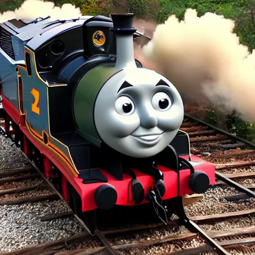 Prompt: thomas the tank engine of death