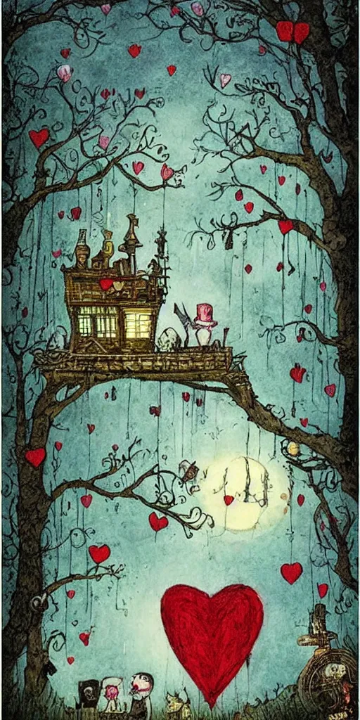 Image similar to a valentine's day scene by alexander jansson