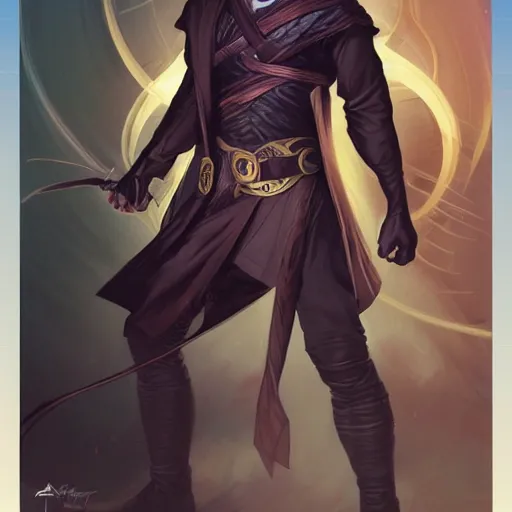 Image similar to character concept, wide angle, full body, symmetrical head - on centralized, young man with dark ninja clothes. detailed, high quality, dynamic lightning, fantasy, scenematic. artwork by artgerm, wlop, alex ross, greg rutknowski, alphonse mucha