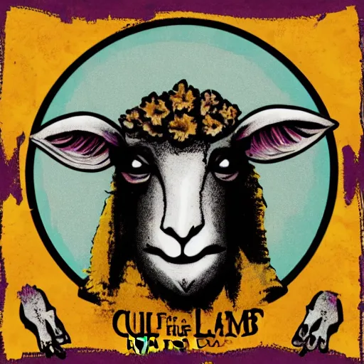 Image similar to cult of the lamb