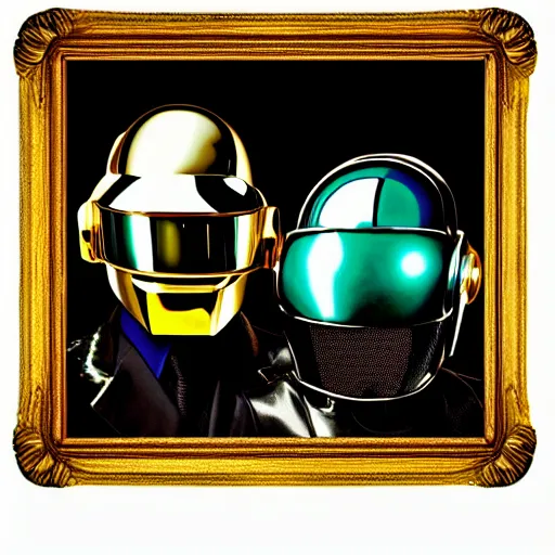 Prompt: Daft Punk as painted by Michaelangelo