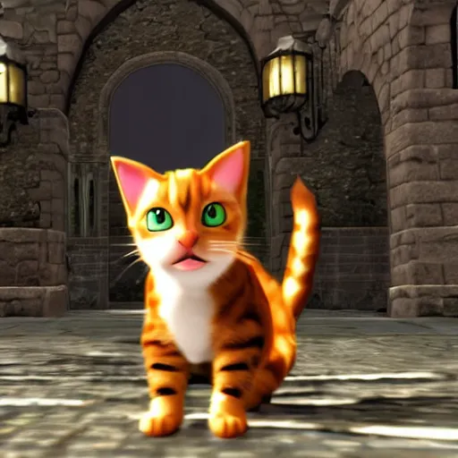 Image similar to A cat in Super Smash Ultimate HDR