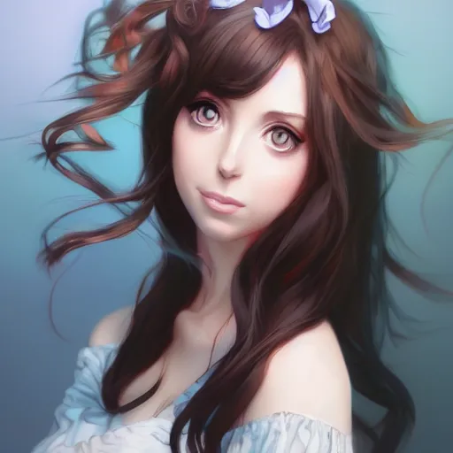 Prompt: anime portrait of Alison brie by Stanley Artgerm Lau, WLOP, Rossdraws, James Jean, Andrei Riabovitchev, Marc Simonetti, and Sakimichan, trending on artstation
