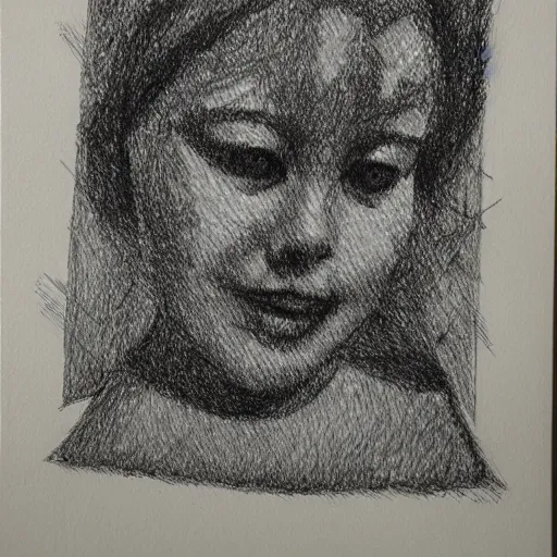 Prompt: a black and white drawing on an old paper showing mesh rips