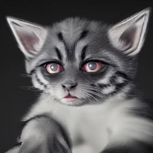 Prompt: full body pose, hyperrealistic photograph of mutant kitten, dim volumetric lighting, 8 k, octane beautifully detailed render, extremely hyper detailed, intricate, epic composition, cinematic lighting, masterpiece, trending on artstation, very very detailed, stunning, hdr, smooth, sharp focus, high resolution, award, winning photo, dslr, 5 0 mm