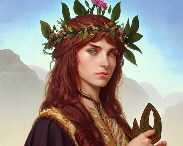 Image similar to a cute caracal wearing laurel wreath and a toga, photography of kurzgesagt, deep focus, d & d, fantasy, intricate, elegant, highly detailed, digital painting, artstation, concept art, matte, sharp focus, illustration, hearthstone, art by artgerm and greg rutkowski and alphonse mucha