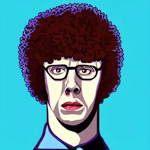 Prompt: “ napoleon dynamite in the style of eraserhead, hyperdetailed ”
