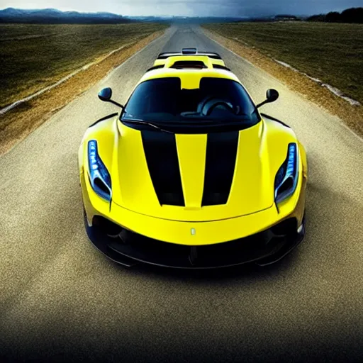 Image similar to Walter White dringing a LaFerrari