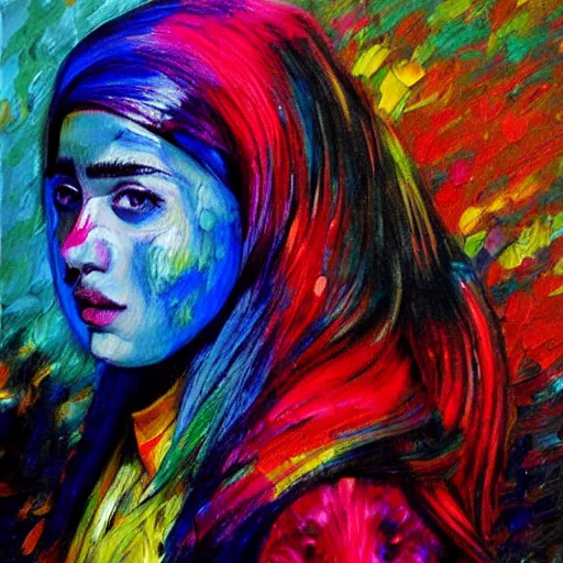 Prompt: ahmed beshry painting realistic colorful