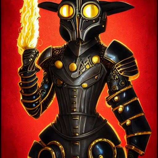 Prompt: Lofi steamPunk portrait dragon knight wearing black and gold plate armor Pixar style by Tristan Eaton Stanley Artgerm and Tom Bagshaw