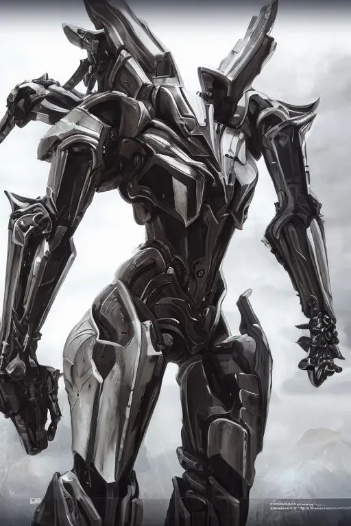 Image similar to giant stunning mechanical robot warrior, on the battlefield, detailed sleek silver armor, epic proportions, epic scale, highly detailed digital art, macro art, warframe fanart, destiny fanart, anthro, giantess, macro, deviantart, 8k 3D realism