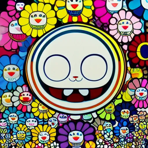 Image similar to art by takashi murakami