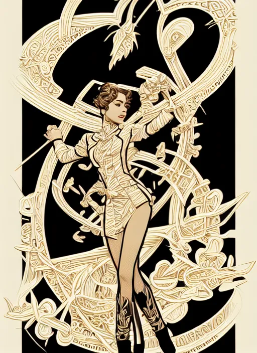 Prompt: silhouette of camaron de la isla, vector art style, medium shot, intricate, elegant, highly detailed, digital art, ffffound, art by jc leyendecker and sachin teng