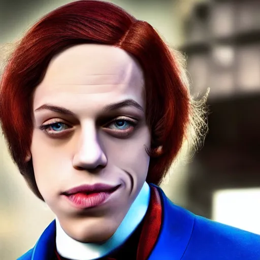 Image similar to Pete Davidson as Willy Wonka 4K quality super realistic