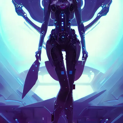 Image similar to a portrait of a beautiful cybernetic mistress of the night, cyberpunk concept art by pete mohrbacher and wlop and artgerm and josan gonzales, digital art, highly detailed, intricate, sci-fi, sharp focus, Trending on Artstation HQ, deviantart, unreal engine 5, 4K UHD image