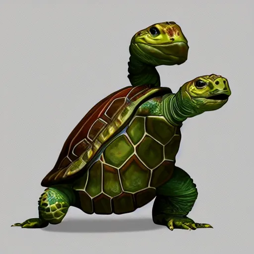 Image similar to high res humanoid tortoise character