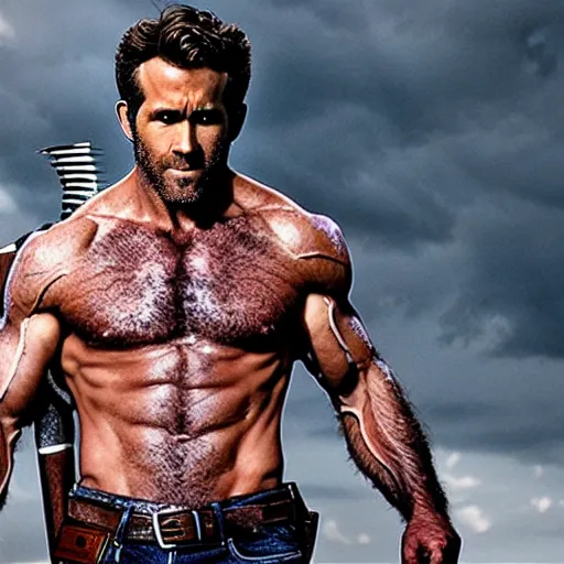 Image similar to Ryan Reynolds as wolverine