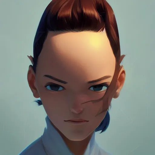 Image similar to face icon stylized minimalist contact 1 9 9 7, loftis, cory behance hd by jesper ejsing, by rhads, makoto shinkai and lois van baarle, ilya kuvshinov, rossdraws global illumination