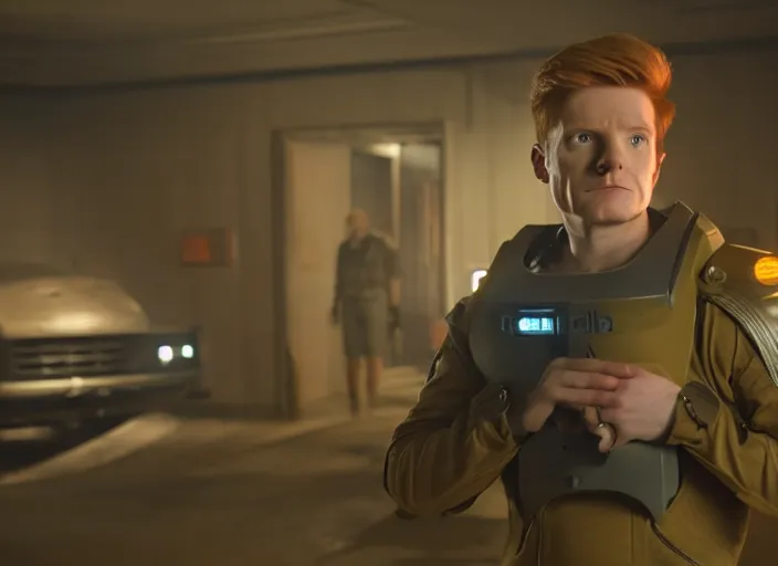 Image similar to film still of philip j fry in the scifi movie, 4 k