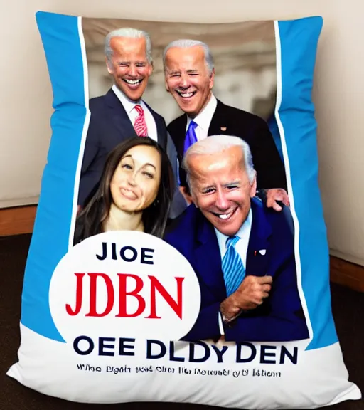 Prompt: Joe Biden body pillow