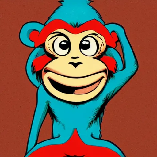 Image similar to cute monkey by Jamie Hewlet