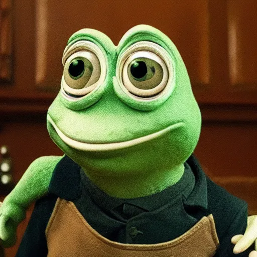 Prompt: Pepe the Frog in Peaky Blinders very detail 4K quality super realistic