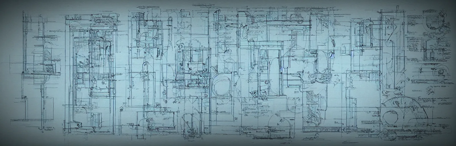 Image similar to blueprints for a timetravel machine