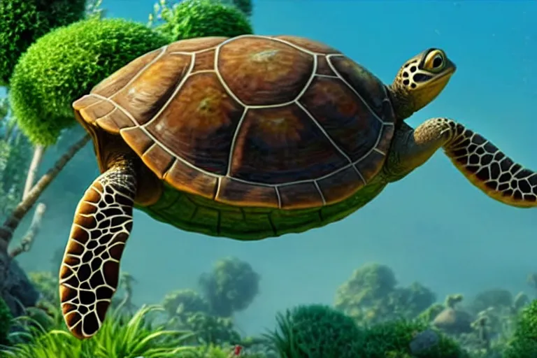 Prompt: pixar's alex the arab turtle film screen grab ; 8 k uhd ; very detailed, top all time / r / cineshots ;