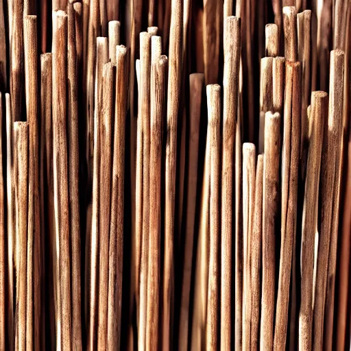 Prompt: highly detailed, wooden match sticks 4k texture