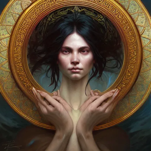 Image similar to ! dream portrait painting of an extremely big floating eye, ultra realistic, concept art, intricate details, eerie, highly detailed, photorealistic, octane render, 8 k, unreal engine. art by artgerm and greg rutkowski and charlie bowater and magali villeneuve and alphonse mucha