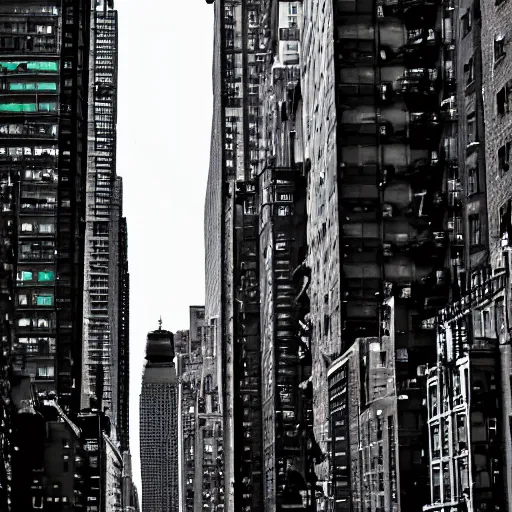 Image similar to big - l gritty nyc cityscape cyberpunk