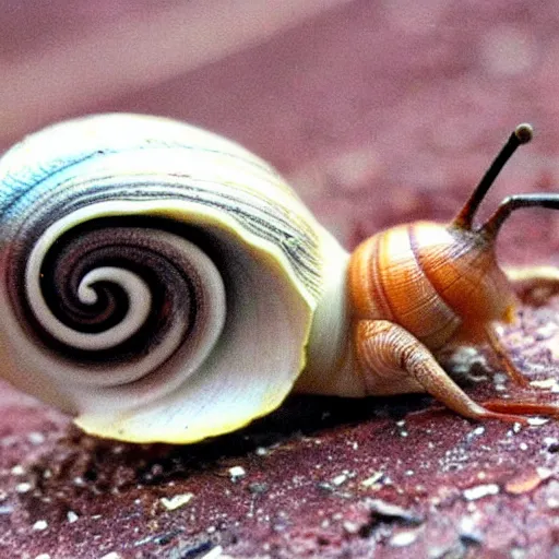 Prompt: real snail