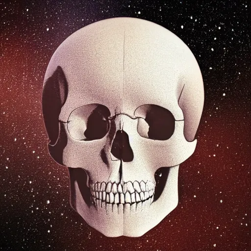 Prompt: a constellation in the shape of a skull nasa hubble telescope james webb ultra realistic hi def