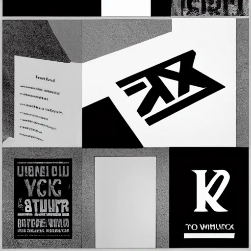 Image similar to black on white graphic design in style of eric hu, y 2 k,