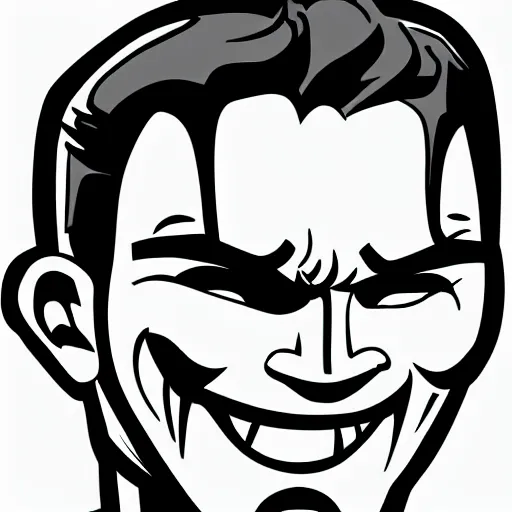 Image similar to pop art cartoon style, strong male, superhero, male with sharp chin, big smile, cartoon network, portrait