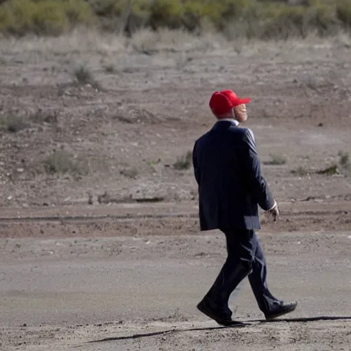 Image similar to donald trump crossing the mexican border