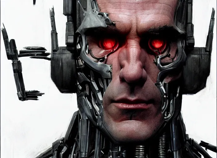 Image similar to daniel day - lewis as victor stone, full body concept, cyborg, borg, strogg, face of a man, terminator, flesh, quake strogg, doom demon, wolfenstein, monstrous, powerful, symmetry, symmetrical, concept art by ruan jia and greg rutkowski