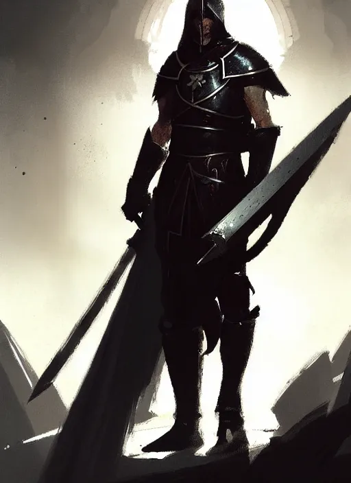 Image similar to templar knight drawn by greg rutkowski