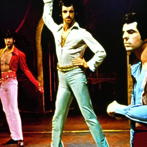 Prompt: William Shakespeare in Saturday Night Fever (1977)