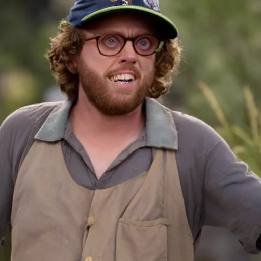 Image similar to t. j. miller as rickety cricket, it's always sunny in philadelphia, 8 k